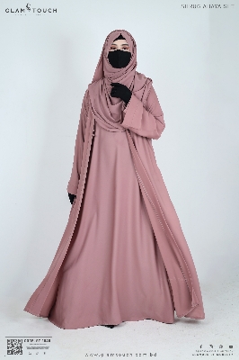 Picture of Glam Touch Premium Shrug Abaya 3 Part Set
