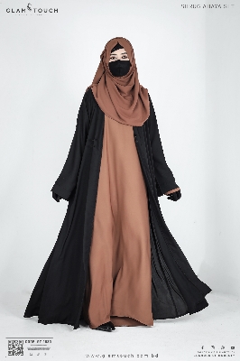 Picture of Glam Touch Premium Shrug Abaya 3 Part Set