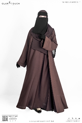 Picture of Glam Touch Premium Shrug Abaya 3 Part Set