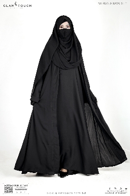 Picture of Glam Touch Premium Shrug Abaya 3 Part Set