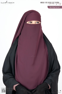 Picture of Glam Touch Premium Naomi Double Part Flap Niqab