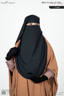 Picture of Glam Touch Premium Naomi Double Part Flap Niqab