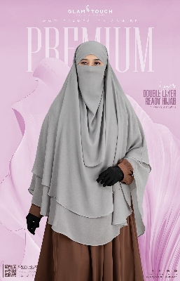Picture of Wafa Double Layer Ready Hijab and Niqab
