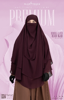 Picture of Wafa Double Layer Ready Hijab and Niqab