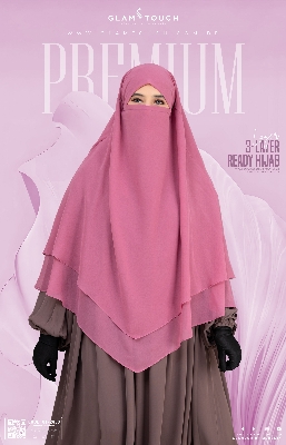 Picture of Glam Touch Premium - Meher 3 Layer Ready Hijab