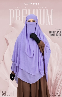 Picture of Wafa Double Layer Ready Hijab and Niqab