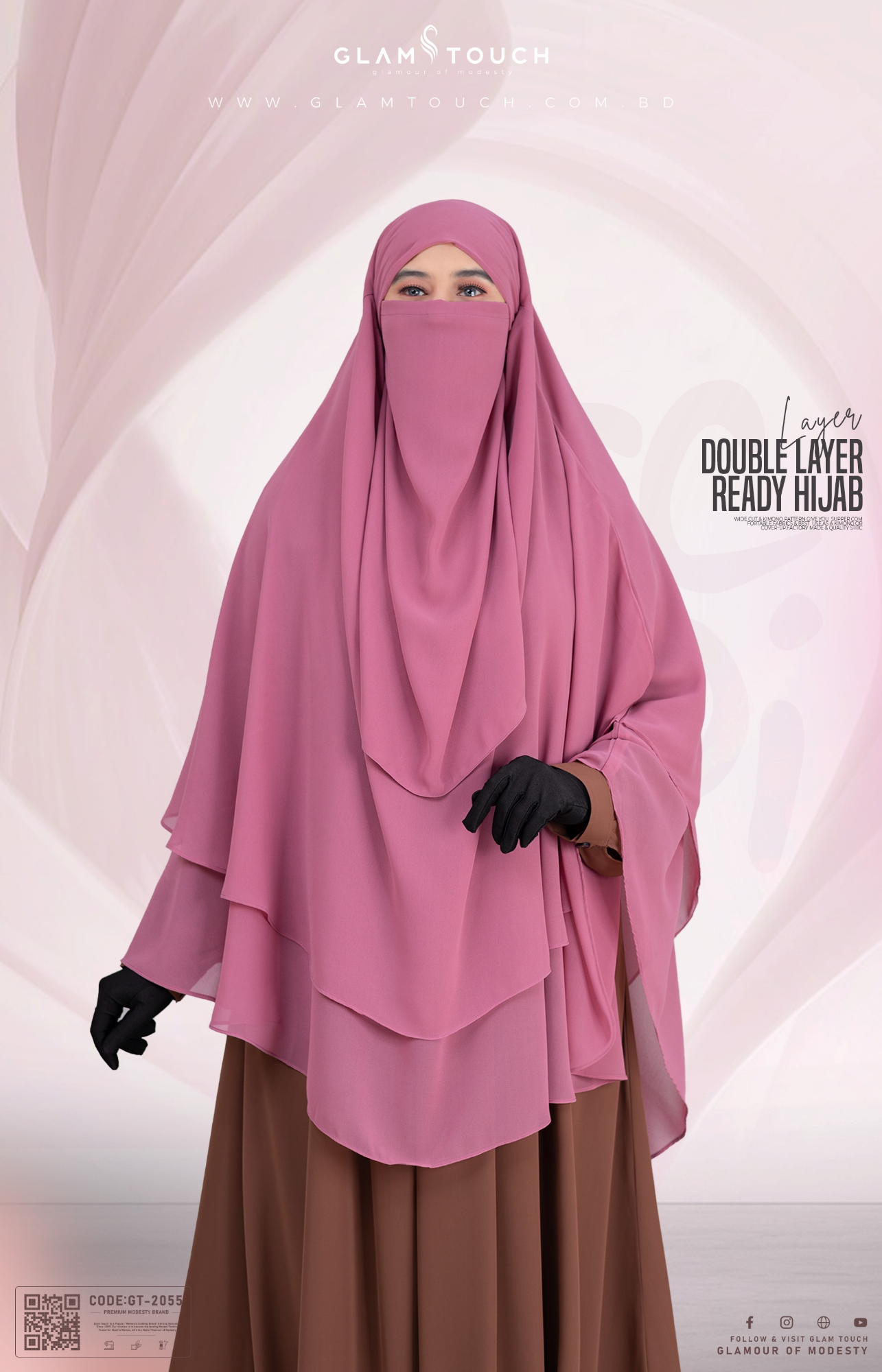 Picture of Wafa Double Layer Ready Hijab and Niqab
