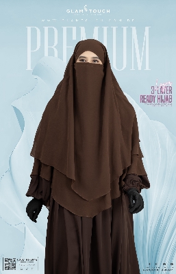 Picture of Glam Touch Premium - Meher 3 Layer Ready Hijab