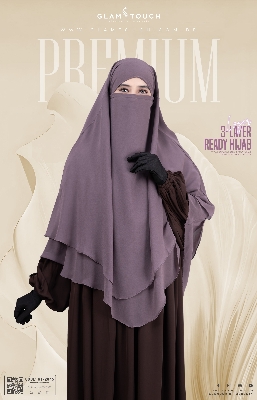 Picture of Glam Touch Premium - Meher 3 Layer Ready Hijab