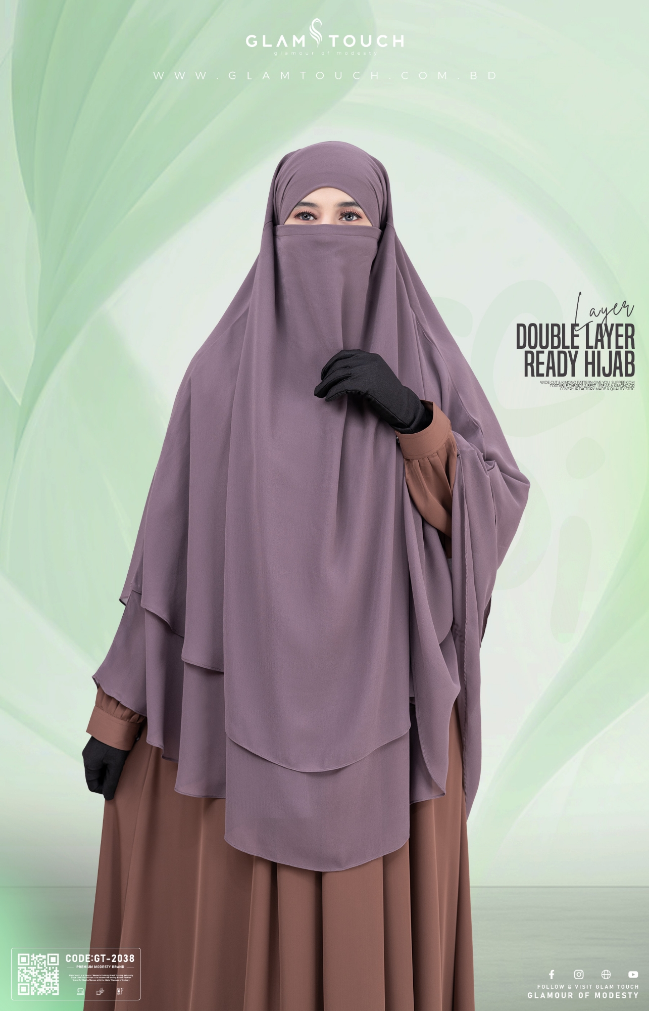 Picture of Wafa Double Layer Ready Hijab and Niqab