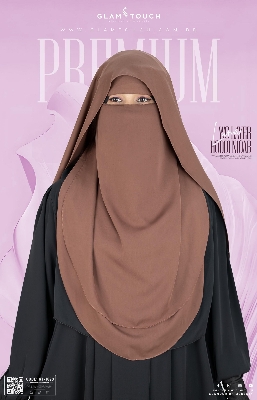 Picture of Glam Touch Premium  LUNA- 2 Layer Hoodie Niqab