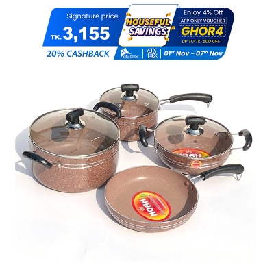 Picture of Noah Nonstick Cookware Set 7 pcs- Induction Bottom