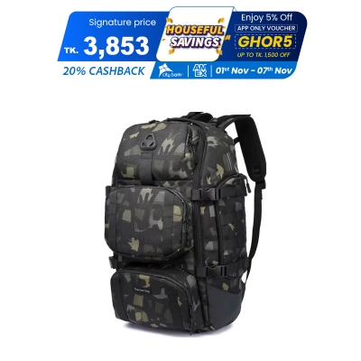 Picture of Ozuko 9386 Men Outdoor Multi-Function Travel Mountaineering Backpack