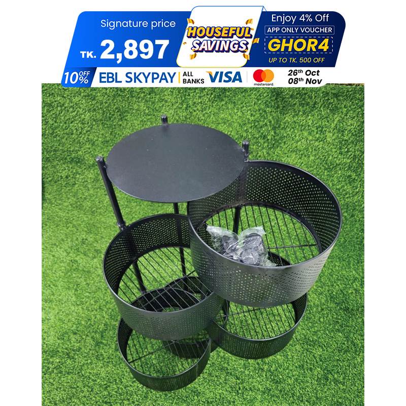 Picture of 5 Layer Round Shape Kitchen Rack