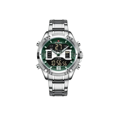 Picture of Naviforce NF9201 CH Digital Analog Men’s Watch--Silver Green