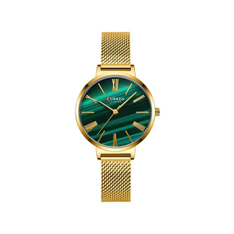 Picture of Curren 9076 Quartz Women’s Watch – Gold Green
