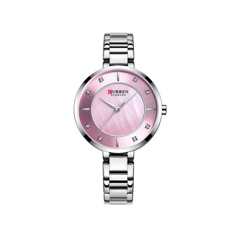 Picture of Curren C9051L Quartz Stainless Steel Women’s Watch – Silver & Pink
