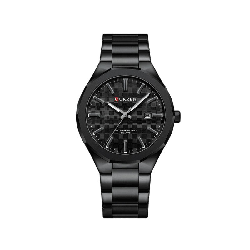 Picture of Curren Stainless Steel Analog Quartz Watch for Men (8477)-Black