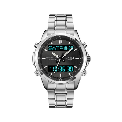Picture of Skmei Multifunctional LED Digital Men’s Watch (2049)–Silver Black