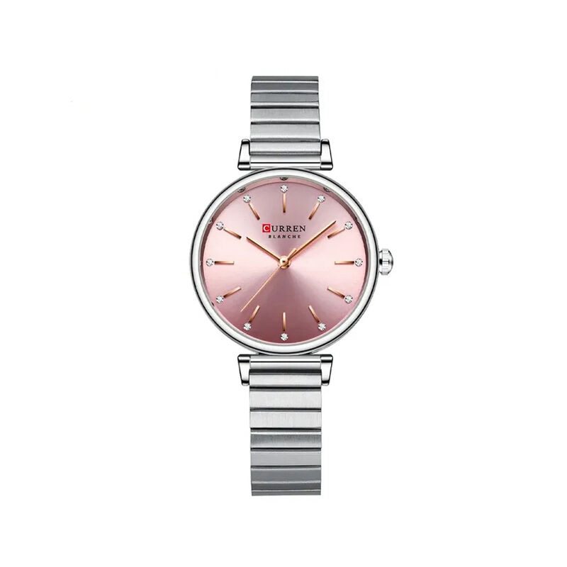Picture of Curren Stainless Steel Analog Women’s Watch (9081)-Silver Pink