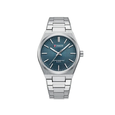 Picture of Curren 8439 Luxury Stainless Steel Men’s Watch–Silver Blue