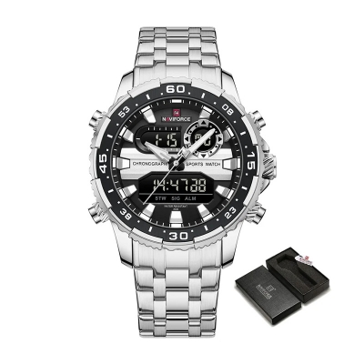 Picture of Naviforce Luxury Chronograph Men’s Watch (NF9234)-Sliver
