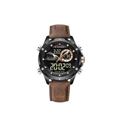 Picture of Naviforce 9208 L Quartz Men’s Watch–Black Brown