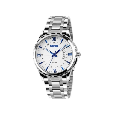 Picture of Skmei 9069 Luminous Needles Stainless Luxury Men’s Watch-Silver