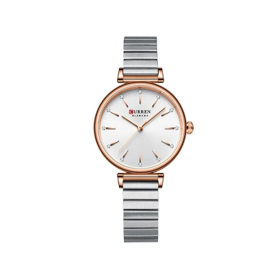 Picture of Curren Stainless Steel Analog Women’s Watch (9081)-Silver Rose Gold