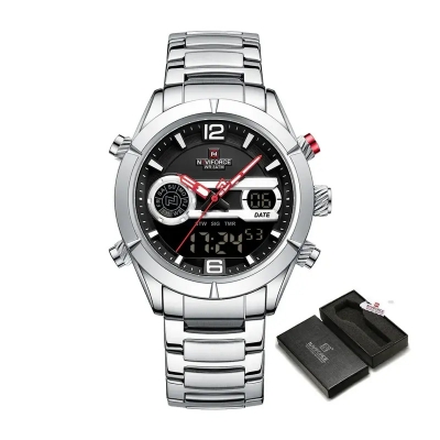 Picture of Naviforce 9232 Quartz Men’s Watch–Sliver Black