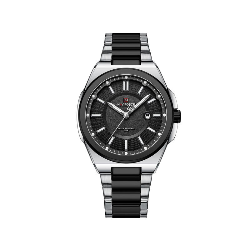 Picture of Naviforce NF9212 Stainless Steel Executive Edition Men’s Watch-Silver and Black