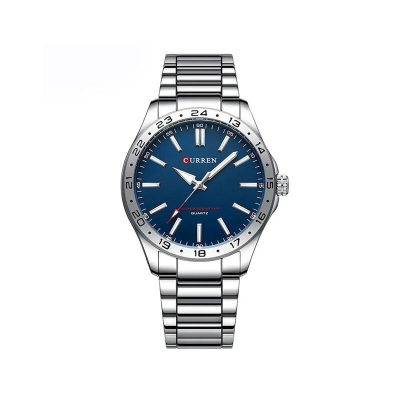Picture of Curren 8452 Luxury Stainless Steel Men’s Watch – Silver & Blue