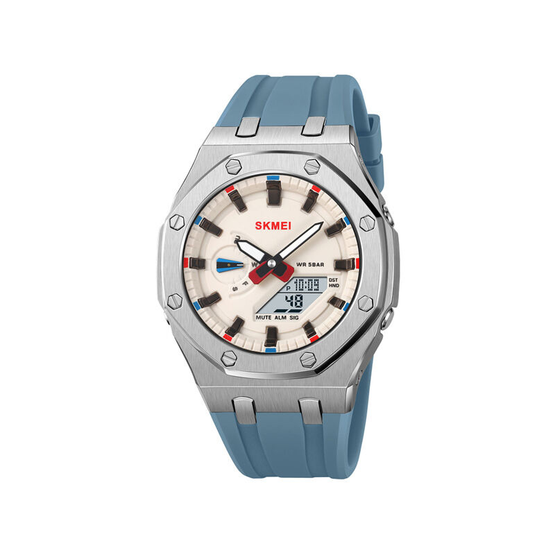 Picture of SKMEI 2243 Analog Watch for Men-White & Blue