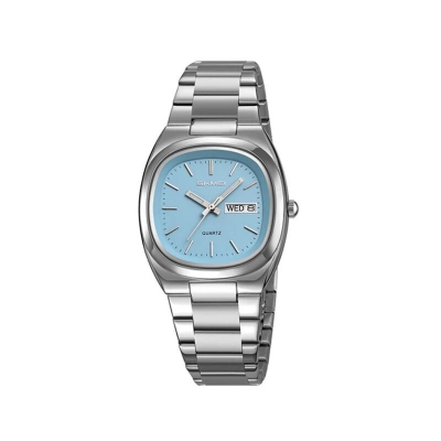 Picture of Skmei 2420 Multifunctional Quartz Watch for Men- Silver & Blue