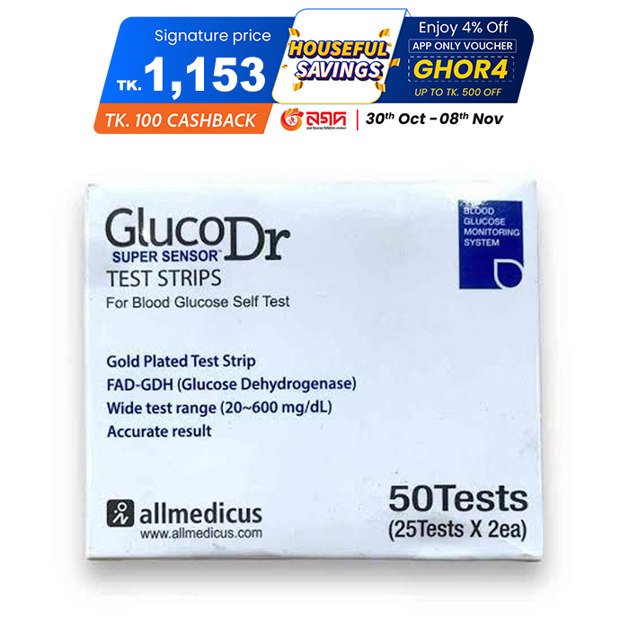 Picture of gluco dr code 2 strips 25×2=50 pes