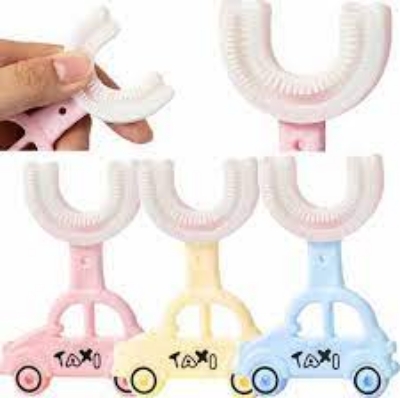 Picture of Children U Shaped Toothbrush 360 U Shaped Children Toothbrush baby taxi brush toothbrush