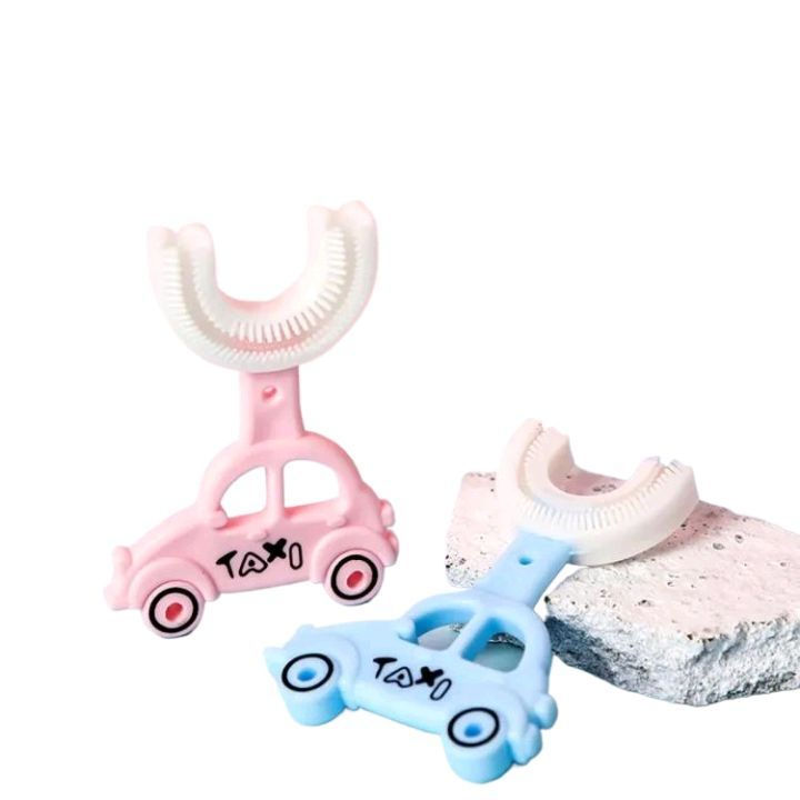 Picture of Children U Shaped Toothbrush 360 U Shaped Children Toothbrush baby taxi brush toothbrush