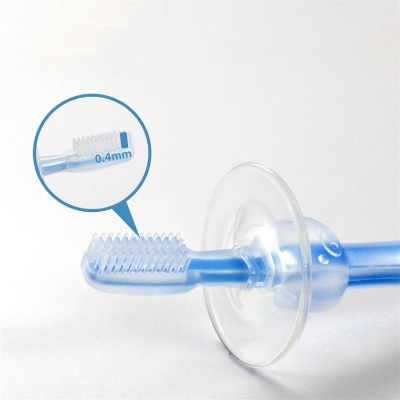 Picture of High Quality Food Grade Silicone Soft Kids Teether Training Toothbrushes Infant Toothbrush