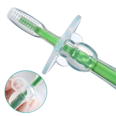 Picture of High Quality Food Grade Silicone Soft Kids Teether Training Toothbrushes Infant Toothbrush