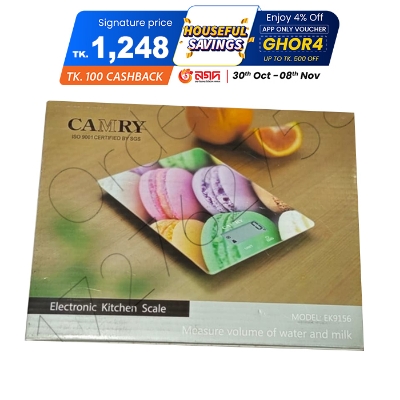 Picture of Camry Digital Electronic Kitchen Scale Model EK 9156