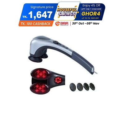 Picture of Powerful Electric Double Head Hammerpro Body Massager for Pain Relief/Acupressure Dual Hand Dolphin Double Point Body Massager