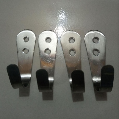 Picture of Stainless Steel Coat Hook 4 Pcs (With Screw & Royal Plug)