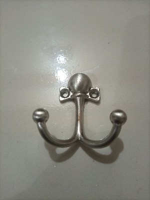 Picture of Coat Hook (Silver) Wall Hanger (With Screw & Royal Plug))
