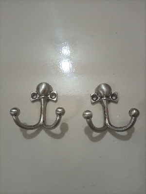Picture of Coat Hook (Silver) Wall Hanger (With Screw & Royal Plug))