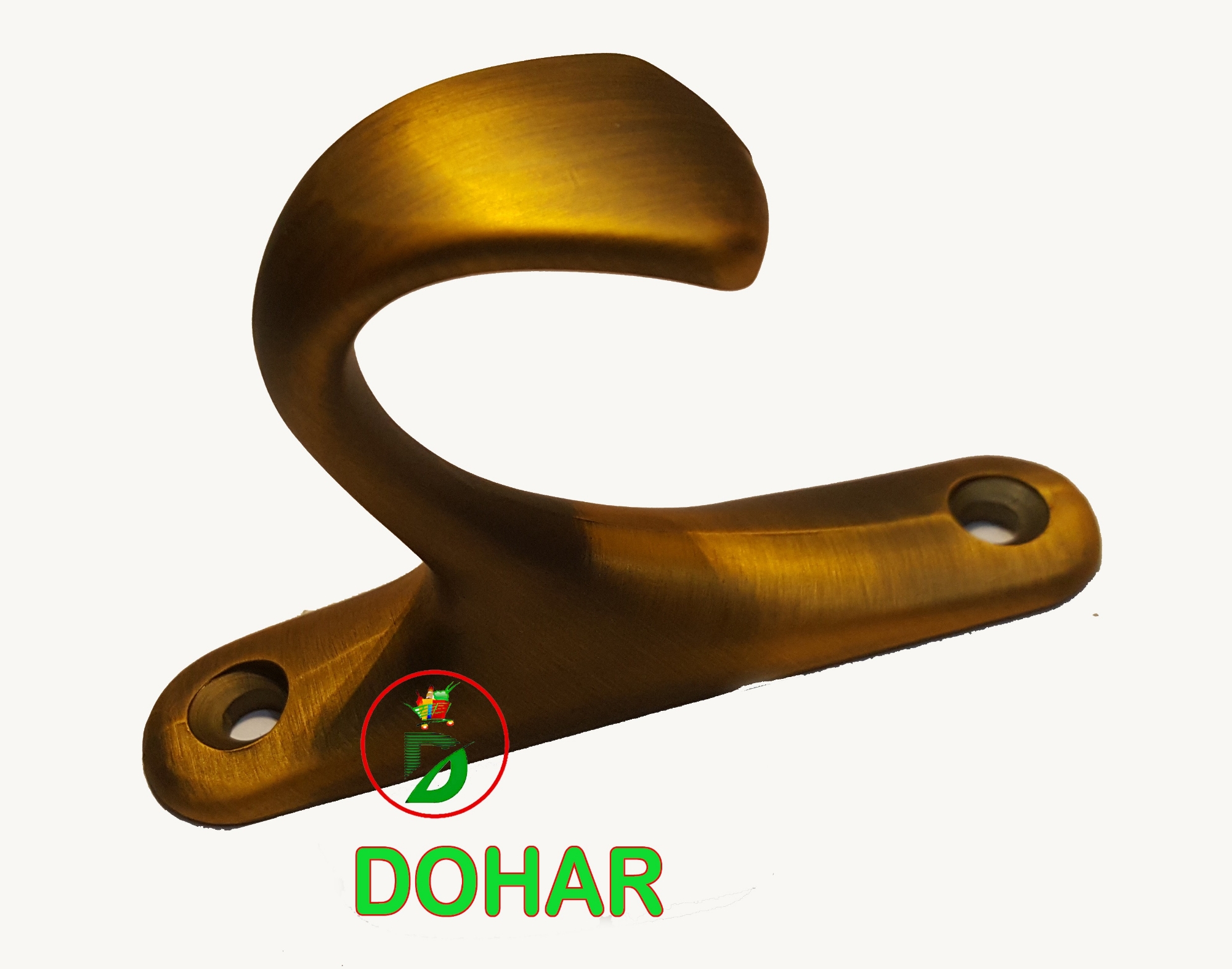 Picture of Lion Tail Coat Hook (Antique Gold), Wall Hanger (With Screw and Royal Plug)