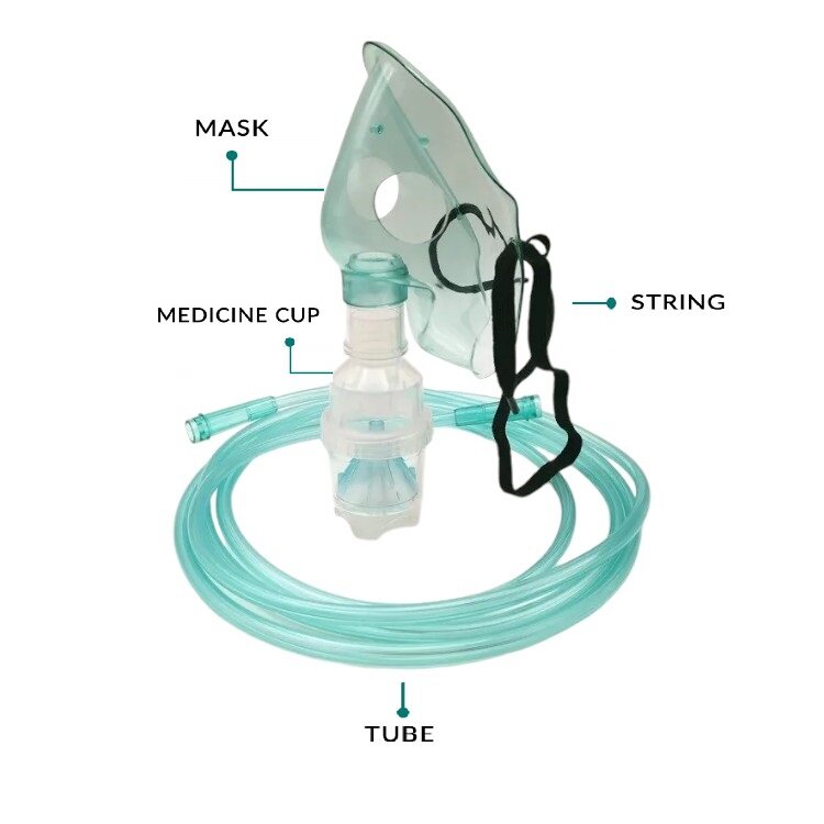 Picture of Disposable Nebulizer Mask (Adult And Child) with Connecting Tube2pcs