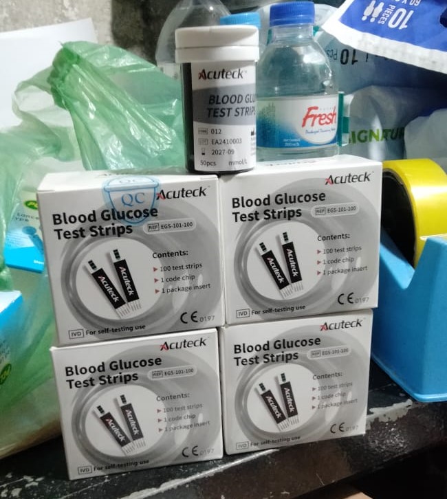 Picture of AcuTeck Blood Glucose Strips 50& 50 & 100 pes,1box