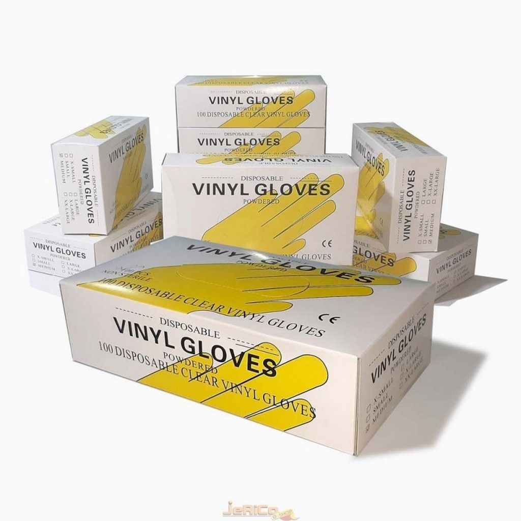 Picture of Vinyl Hand Gloves Powder Free Latex Free Protection Gloves Food/Surgical 1 Box ( 100 Pcs )