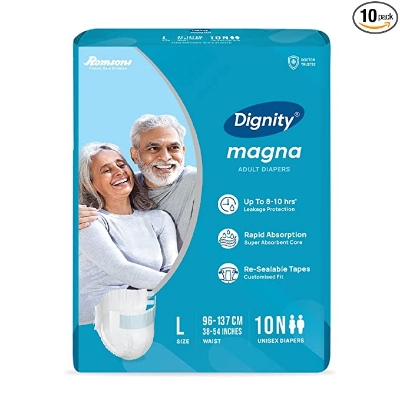 Picture of Dignity Premium Magna Adult Diapers M,L (5-12kg) -10 Pcs