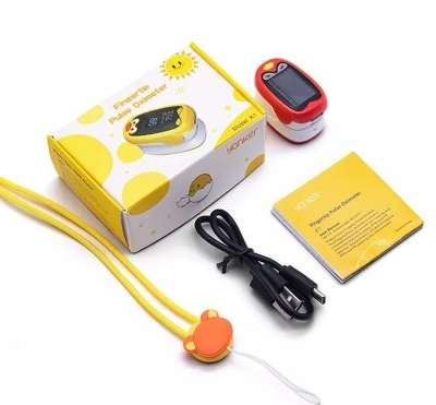 Picture of Baby Finger Pulse Oximeter Pediatric Oximeter SpO2 PR OLED Rechargeable